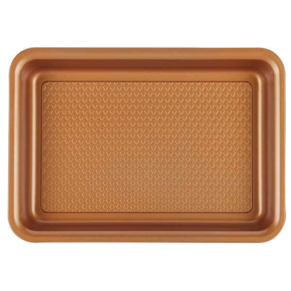 Ayesha Curry Bakeware Toaster Oven Baking Pan Set, 4 Piece, Copper